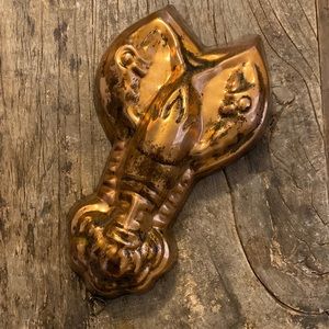 Vintage Copper Plated Lobster Mold